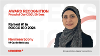 CEQUENS celebrates Nermeen Sobhy's number one ranking The ROCCO IOO Top 100